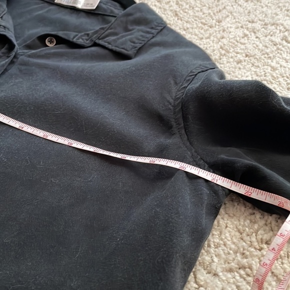 Time and Tru black Tencel dress tunic with tabbed sleeves and pockets - Picture 8 of 9